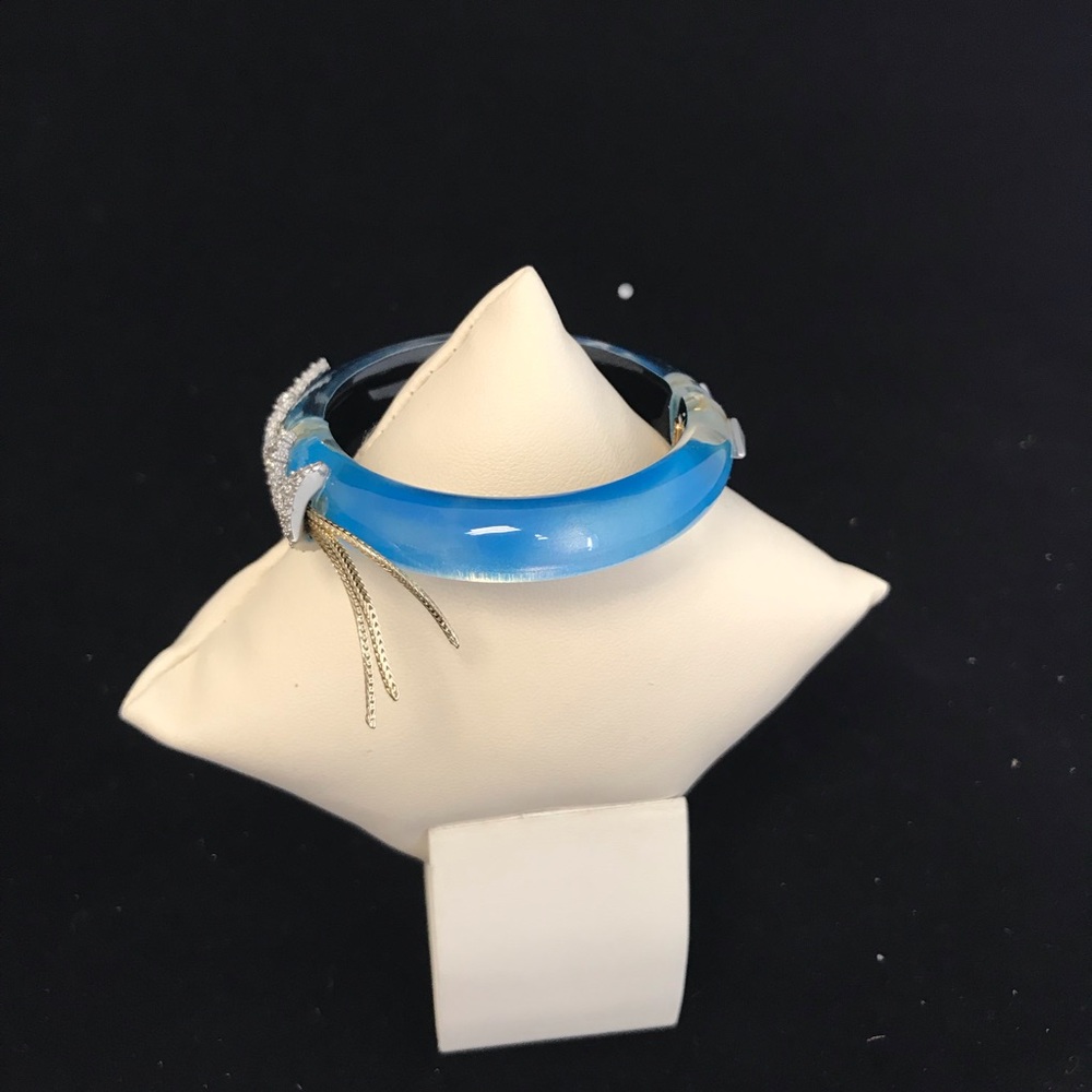 Alexis Bittar Blue Opal Bangle Bracelet Last One - Picture 2 of 8